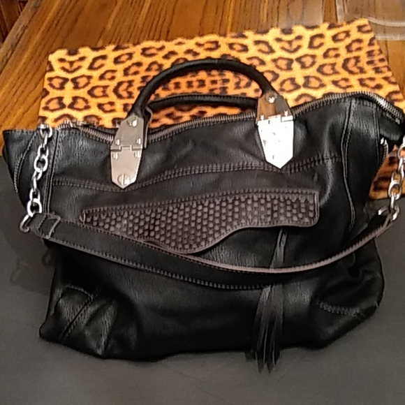 Steve Madden Black Leather Purse